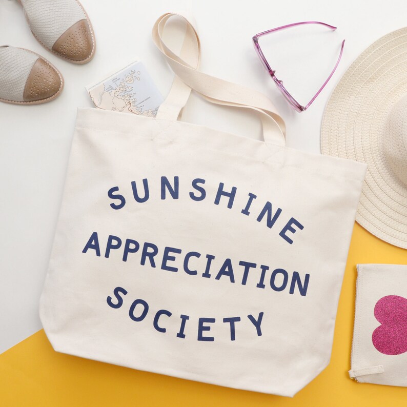 sunshine appreciation society tote bag